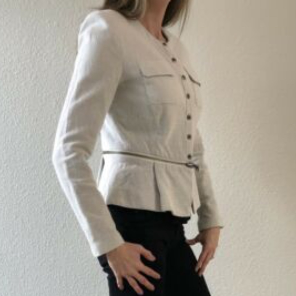 cabi ZIP LINE PEPLUM BLAZER JACKET SZ 2 ~ $128 - Picture 3 of 7